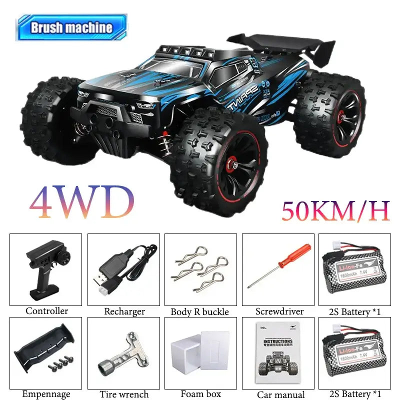 4WD Remote Control 1/14 RC Car 50 or Super Brushless 85KM/H Fast RTR High Speed Sportsman Specialty Products