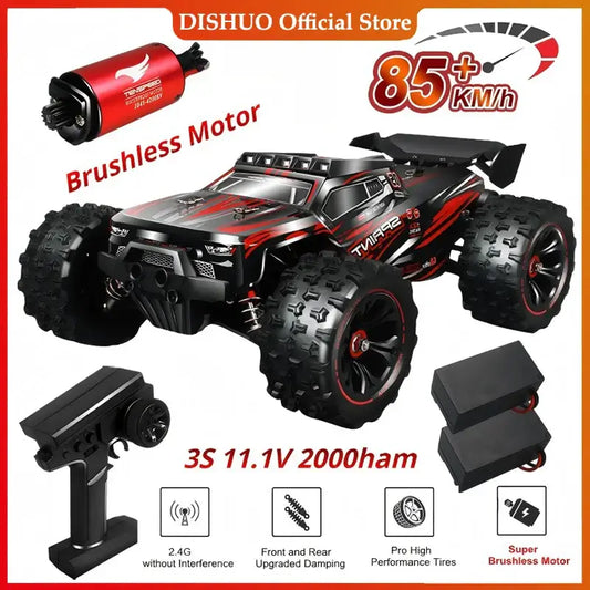 1:16 85KM/H Or 50KM/H 4WD RC Car With LED Remote Control Cars Sportsman Specialty Products
