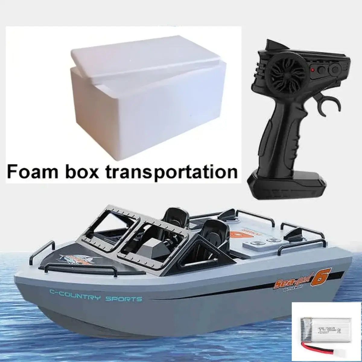 Brushless Jet 2.4G RC Boat TX693 Remote Control Boat Ship Sportsman Specialty Products