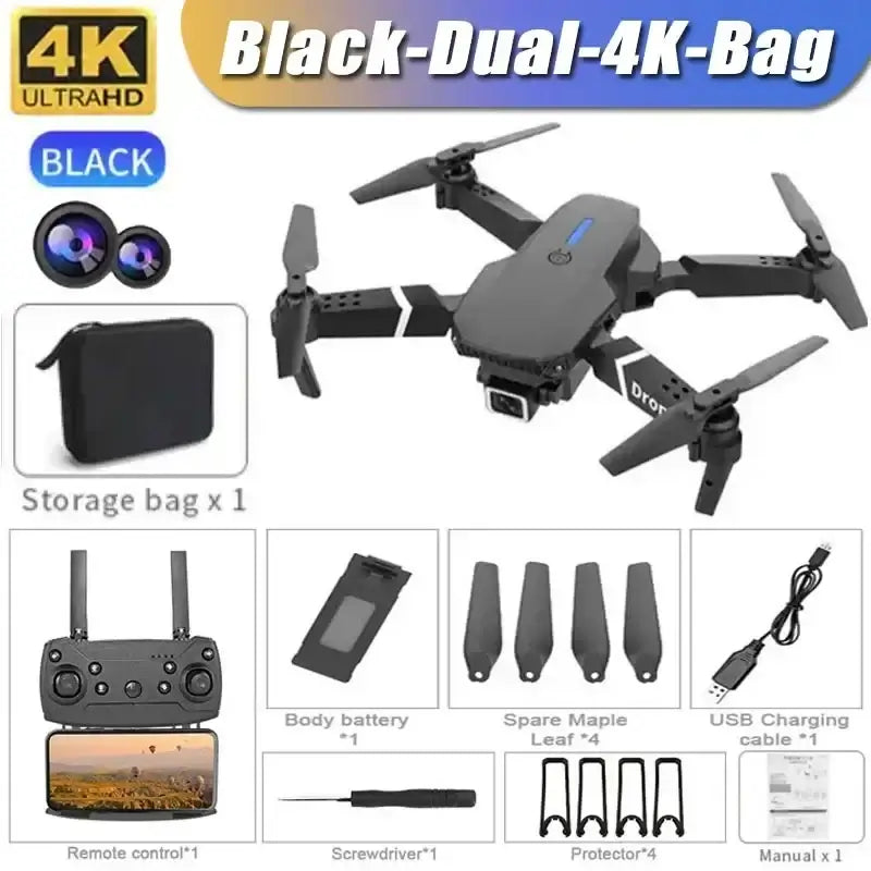 4K E88Pro drone with 1080P dual HD camera, foldable Sportsman Specialty Products