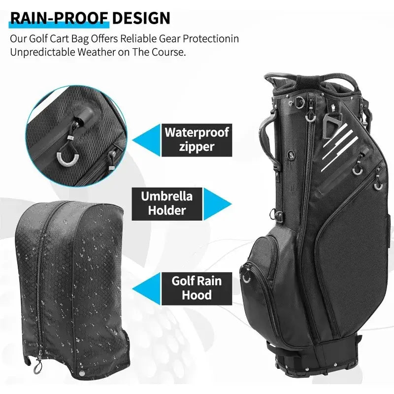Golf Stand Bag 14 Way Full-Length Dividers with Stand Sportsman Specialty Products