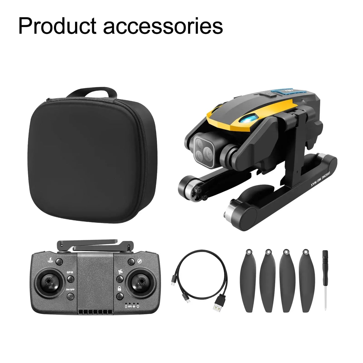 M8 Pro Drone 4k Professional HD 4k Rc Airplane Dual-Camera Sportsman Specialty Products