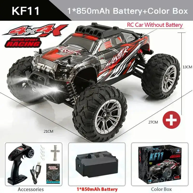 KF18 1:14 4WD RC Car Off-Road Racing High Speed Brushless Motor Sportsman Specialty Products