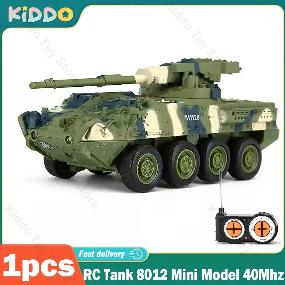 RC Tank 8012 Mini Model 40Mhz Military Toy Vehicle Sportsman Specialty Products