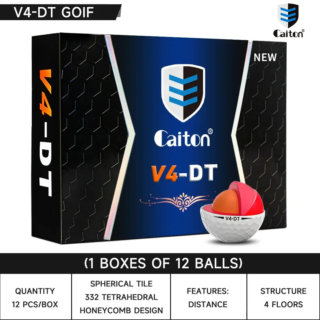 Caiton Pro Golf Balls - 4 Layers, DuPont Surlyn, Adds 30 Yards Sportsman Specialty Products