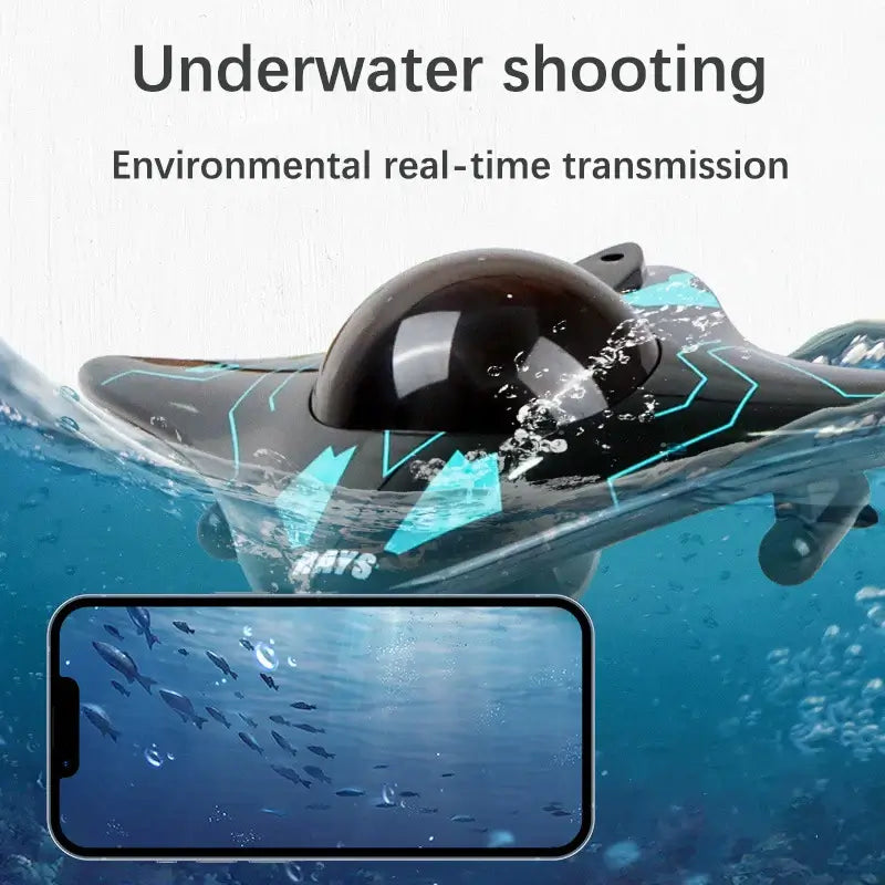 Mini WIFI RC Boat Six-way Submarine Diving Real-time Sportsman Specialty Products