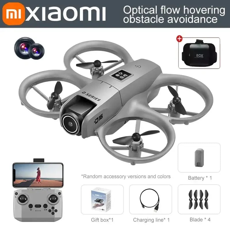 Xiaomi D16 Mini Drone Dual Camera 8K HDAerial Aircraft Obstacle Avoidance Sportsman Specialty Products