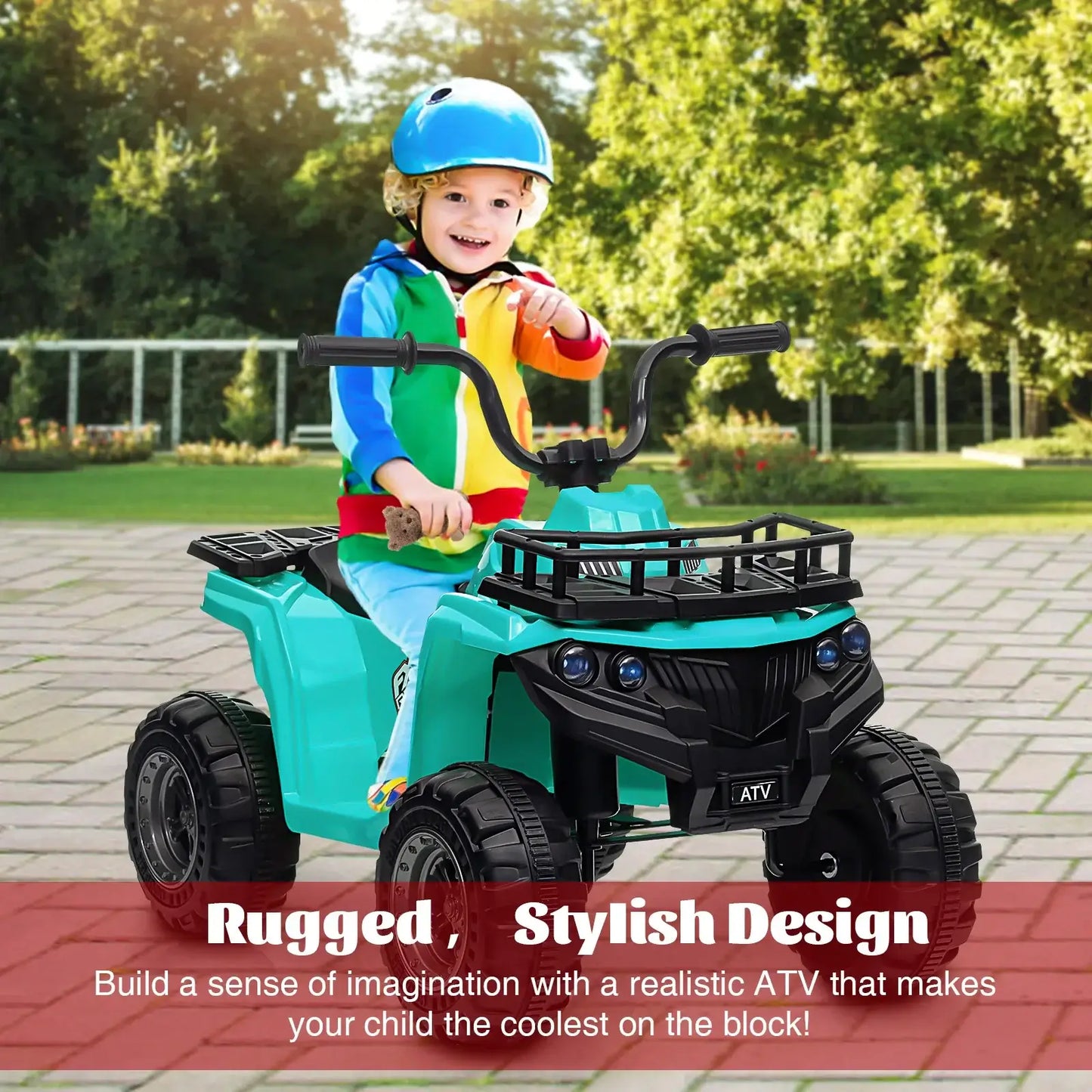 Kids Ride On ATV, 12V Battery Powered Electric Vehicle With Remote Control Sportsman Specialty Products