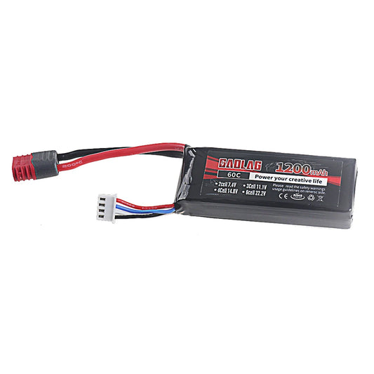 3S 11.1V RC LiPo Battery 1200mAh 60C For RC Car FPV drone