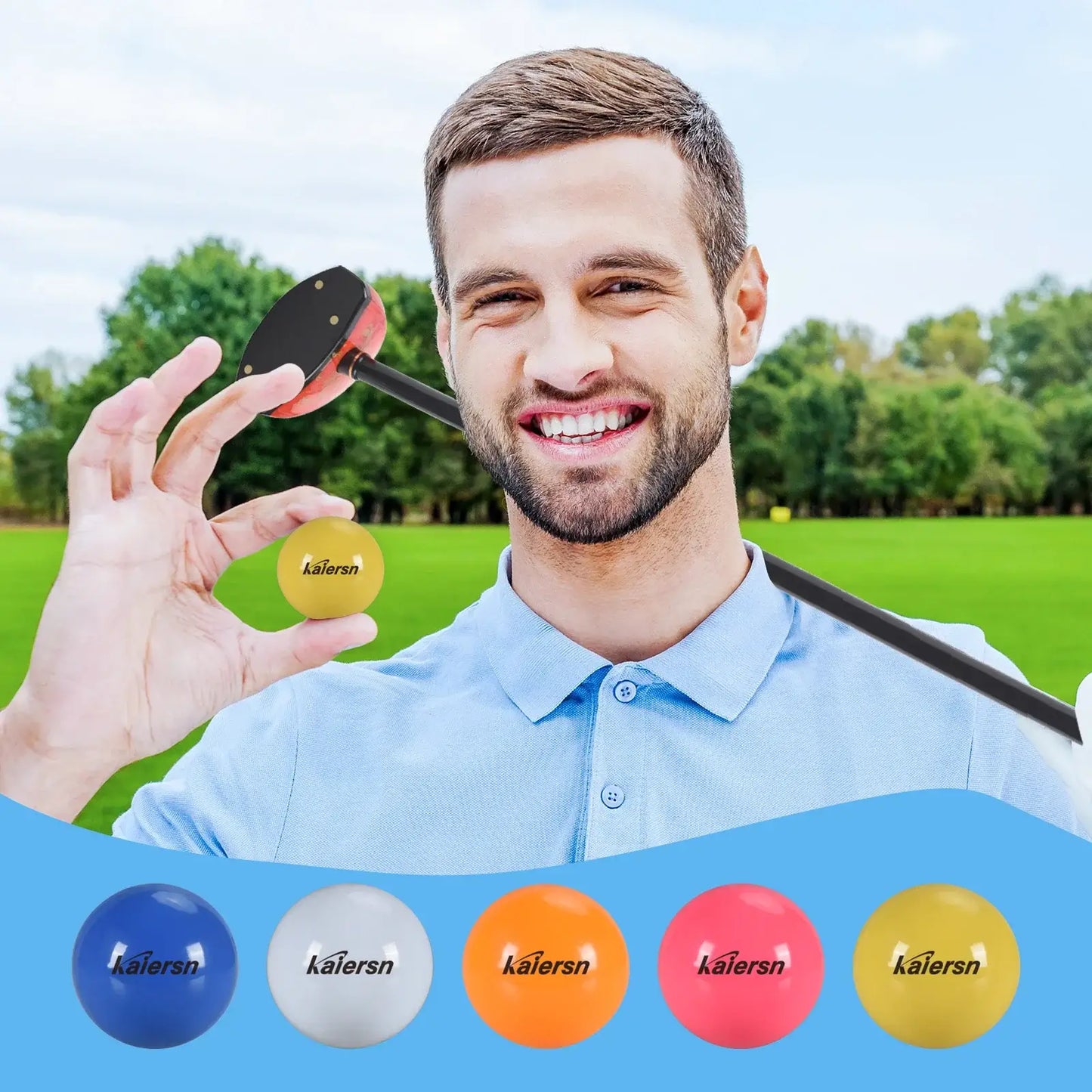 Kaiersn Park Golf Ball Durable Multicolor Selection Diameter 6cm/2.36in Sportsman Specialty Products