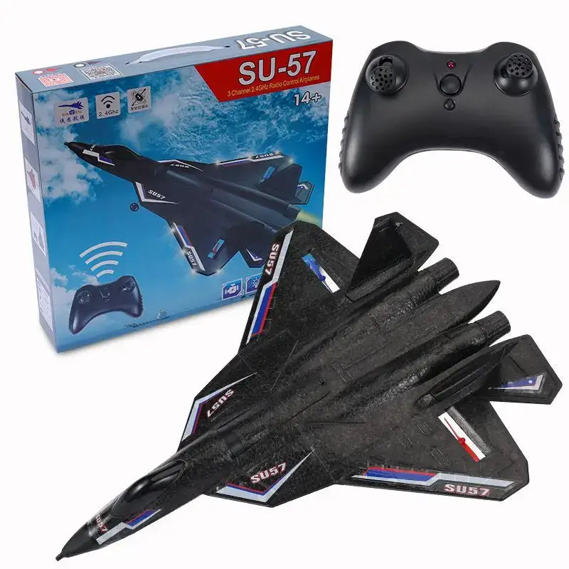 Rc Plane SU 57 Radio Controlled Airplane with Light Fixed Wing Sportsman Specialty Products