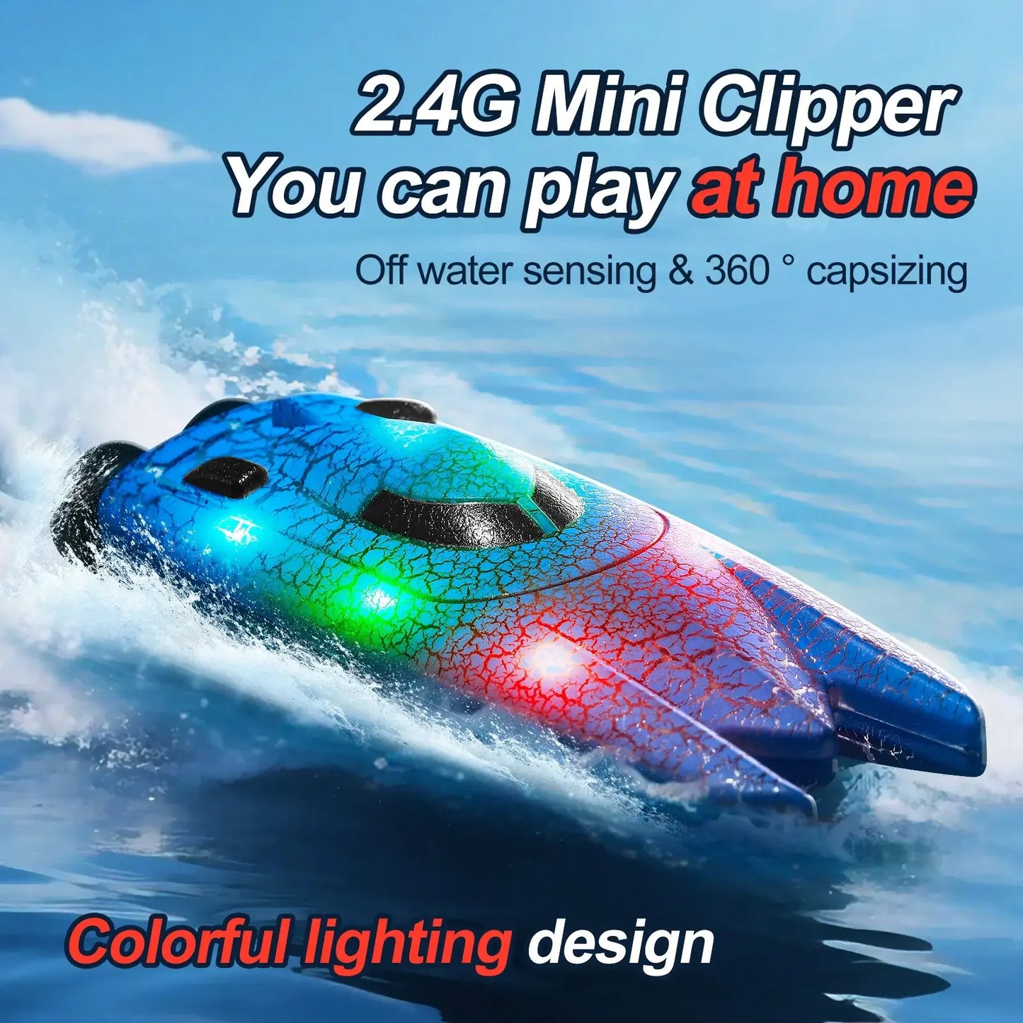 RC Boat Racing High Speed Waterproof 2.4G Double Motor Sportsman Specialty Products