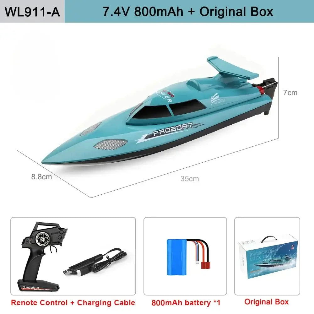 SHUKUI WL916 WL912 - A RC Boat with 2.4Ghz, 55KM/H 35KM/H High Speed Sportsman Specialty Products