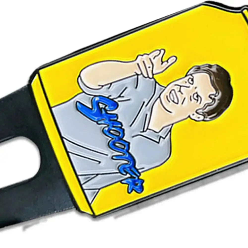 Ball Marker Divot Tool Golf Green Metal Divot Fork Tool With Text And Pattern Sportsman Specialty Products