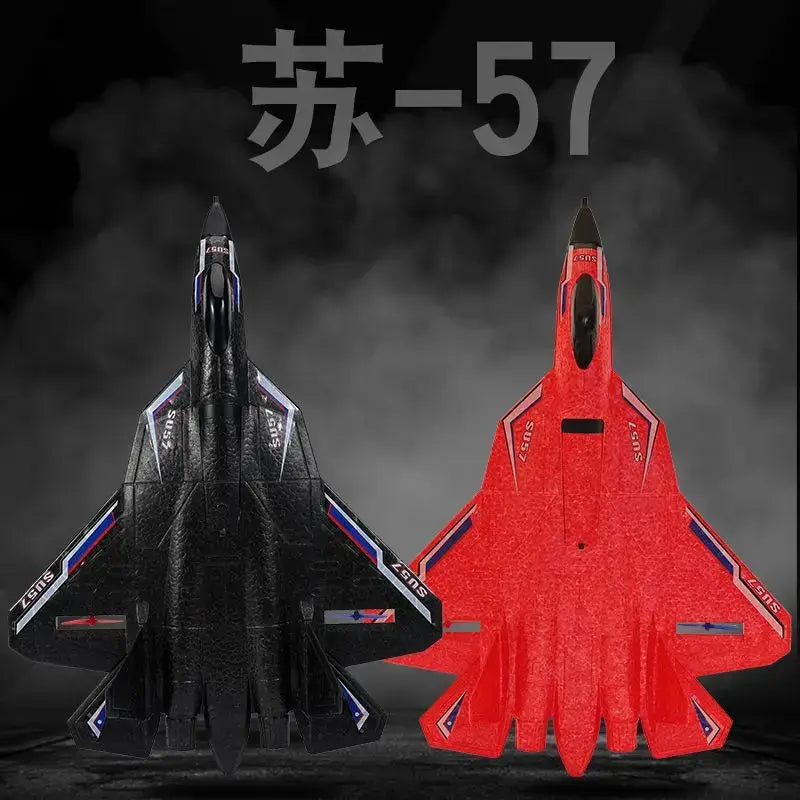 Rc Plane SU 57 Radio Controlled Airplane with Light Fixed Wing Sportsman Specialty Products