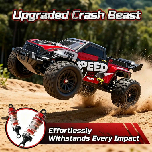 Remote Control Truck Four-Wheel Drive All-Terrain# 2.4GHz Four-Wheel Drive All-Terrain Remote Control Truck Experience high-performance off-road driving with this 2.4GHz RC truck, engineered for serious enthusiasts and casual drivers alike. The four-wheel