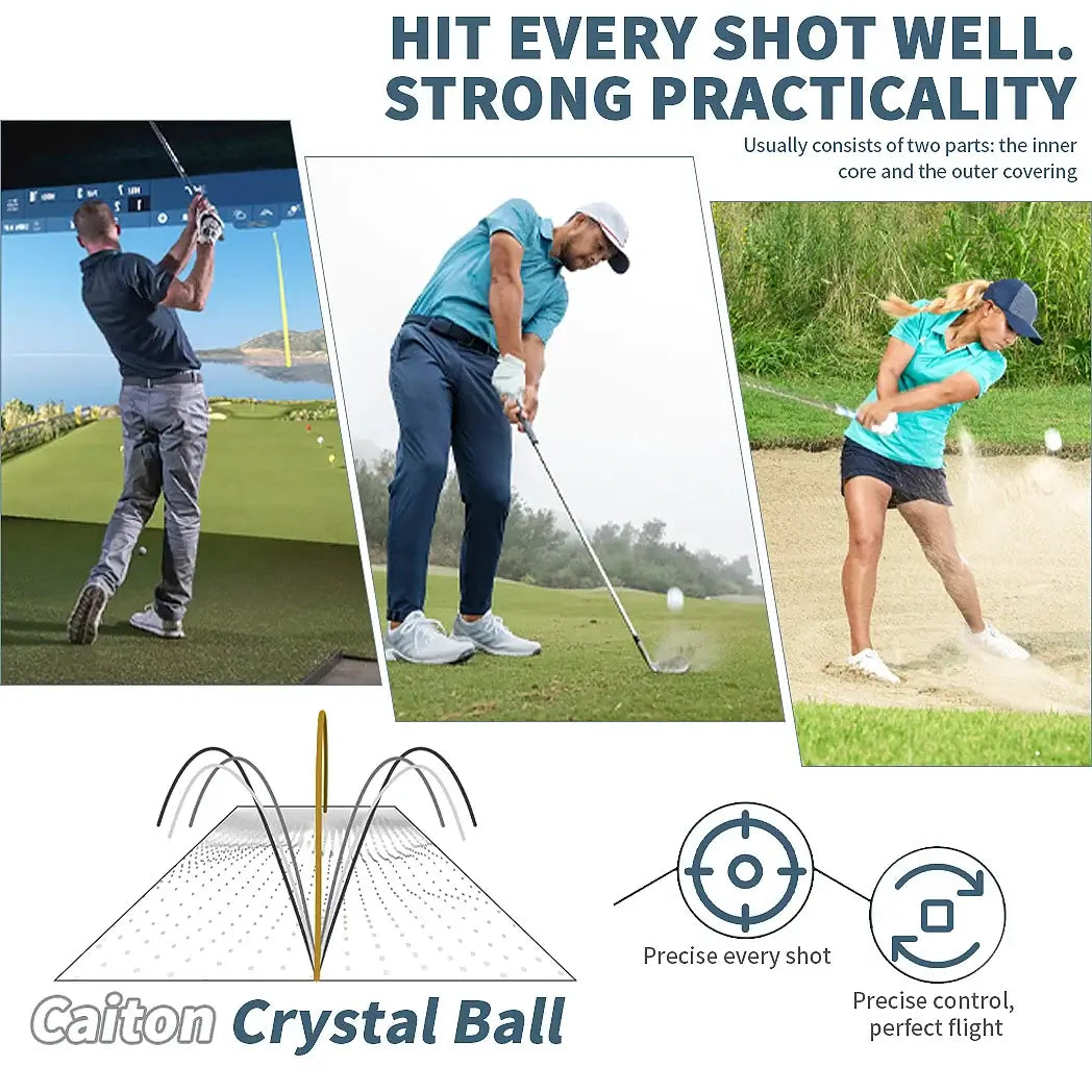 Caiton Blue Golf Balls – 12/6/3pcs, Dual-Layer Crystal Finish, Soft Feel Sportsman Specialty Products