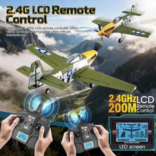 RC Plane P51D Mustang RTF5CH 3D/6G Fixed-Wing Airplane -