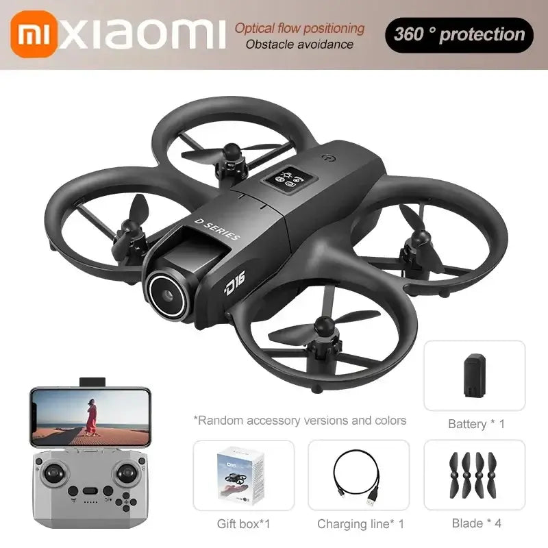 Xiaomi D16 Mini Drone Dual Camera 8K HDAerial Aircraft Obstacle Avoidance Sportsman Specialty Products