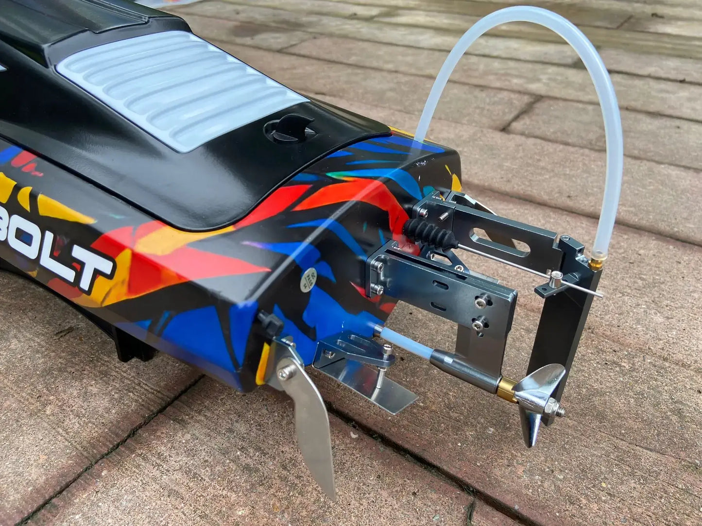 31.5" Large Remote Control Boat for Adults 798-4P Pro Brushless Speedboat 80km/h+ , Two 5200 mAh Battery for Power at Same time, Sportsman Specialty Products