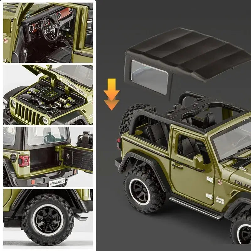 Off-Road 7 Door for Wrangler Diecast Toy Car Model, 1/32 Scale Sportsman Specialty Products