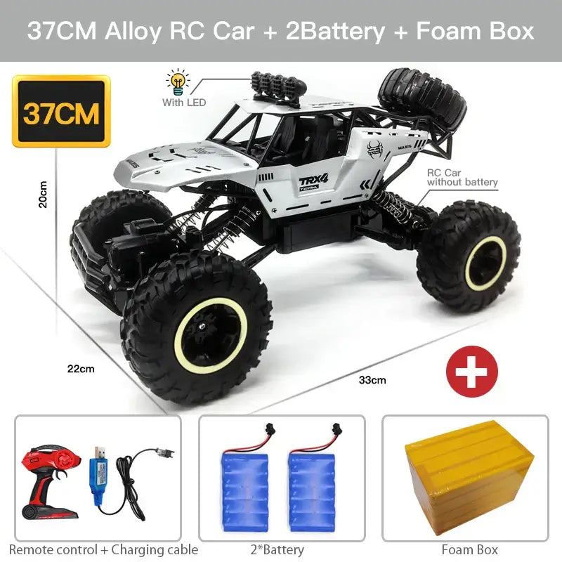 1:12 4x4 Off-Road RC Car With LED Lights 2.4G Radio Control Car Sportsman Specialty Products