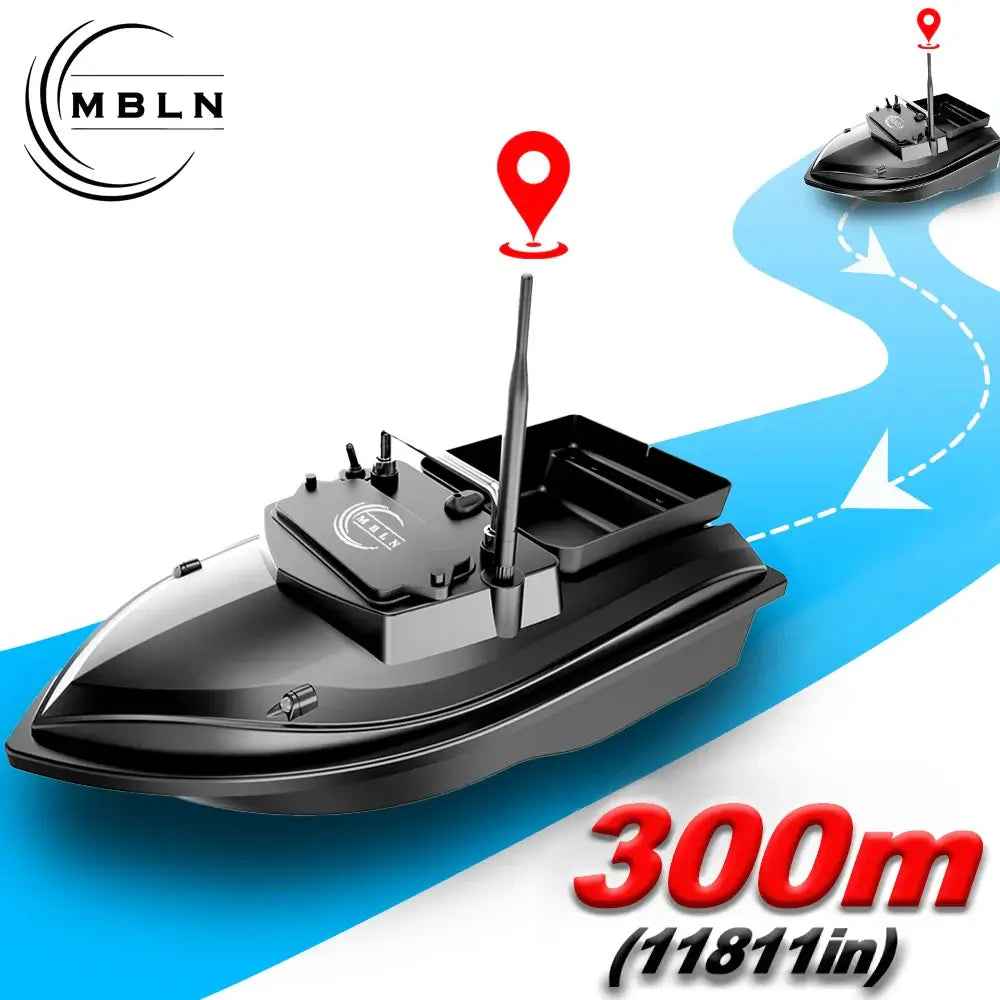 MBLN Bait Boat for Carp Fishing Dual Hoppers,2kg Load,300m Sportsman Specialty Products