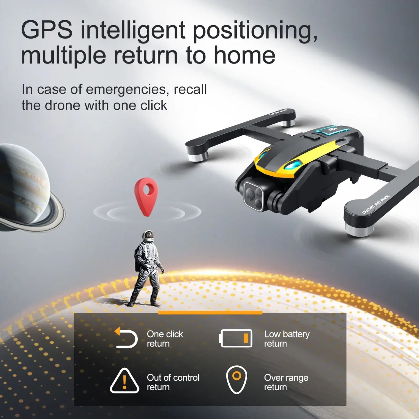 M8 Pro Drone 4k Professional HD 4k Rc Airplane Dual-Camera Sportsman Specialty Products