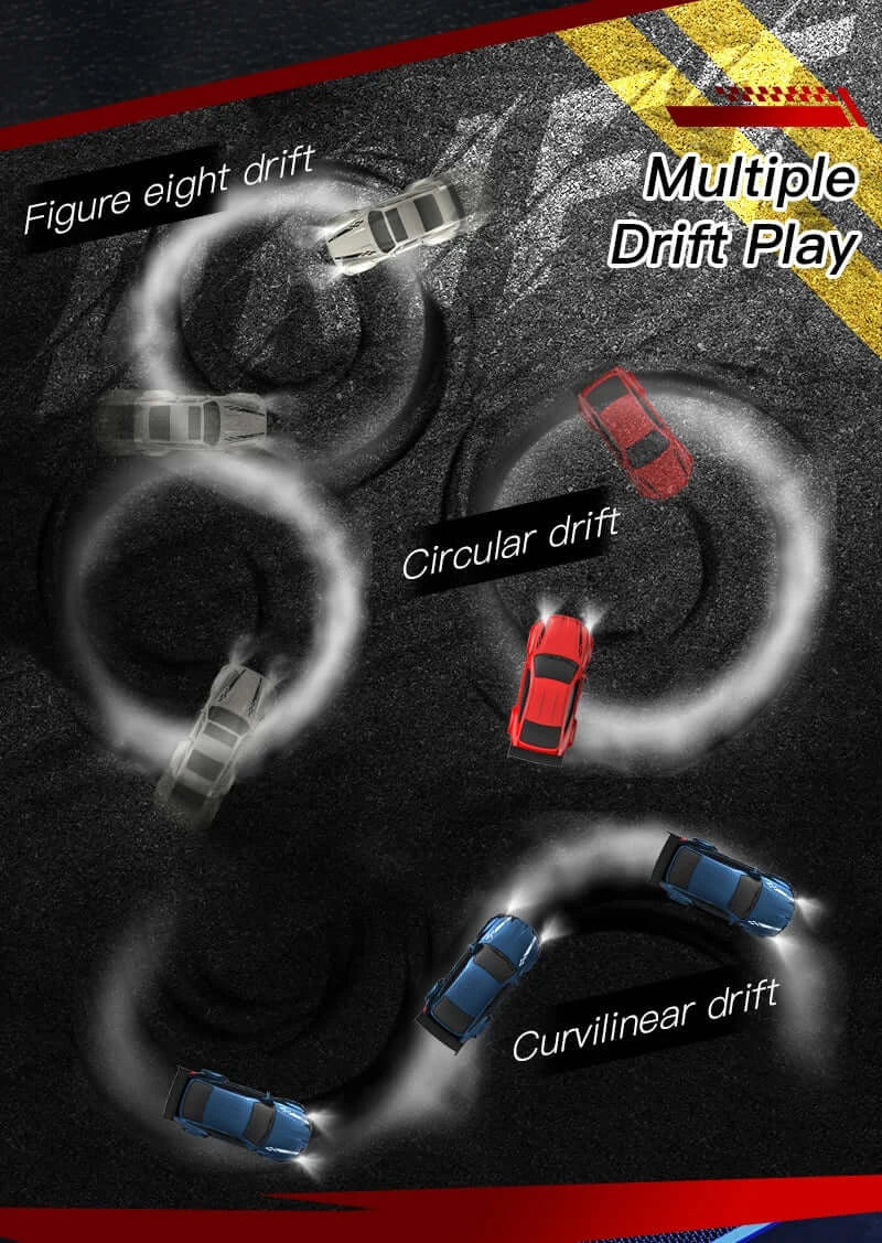 1/64 2.4G High speed Drift Rc Car 4WD Remote Control Sportsman Specialty Products