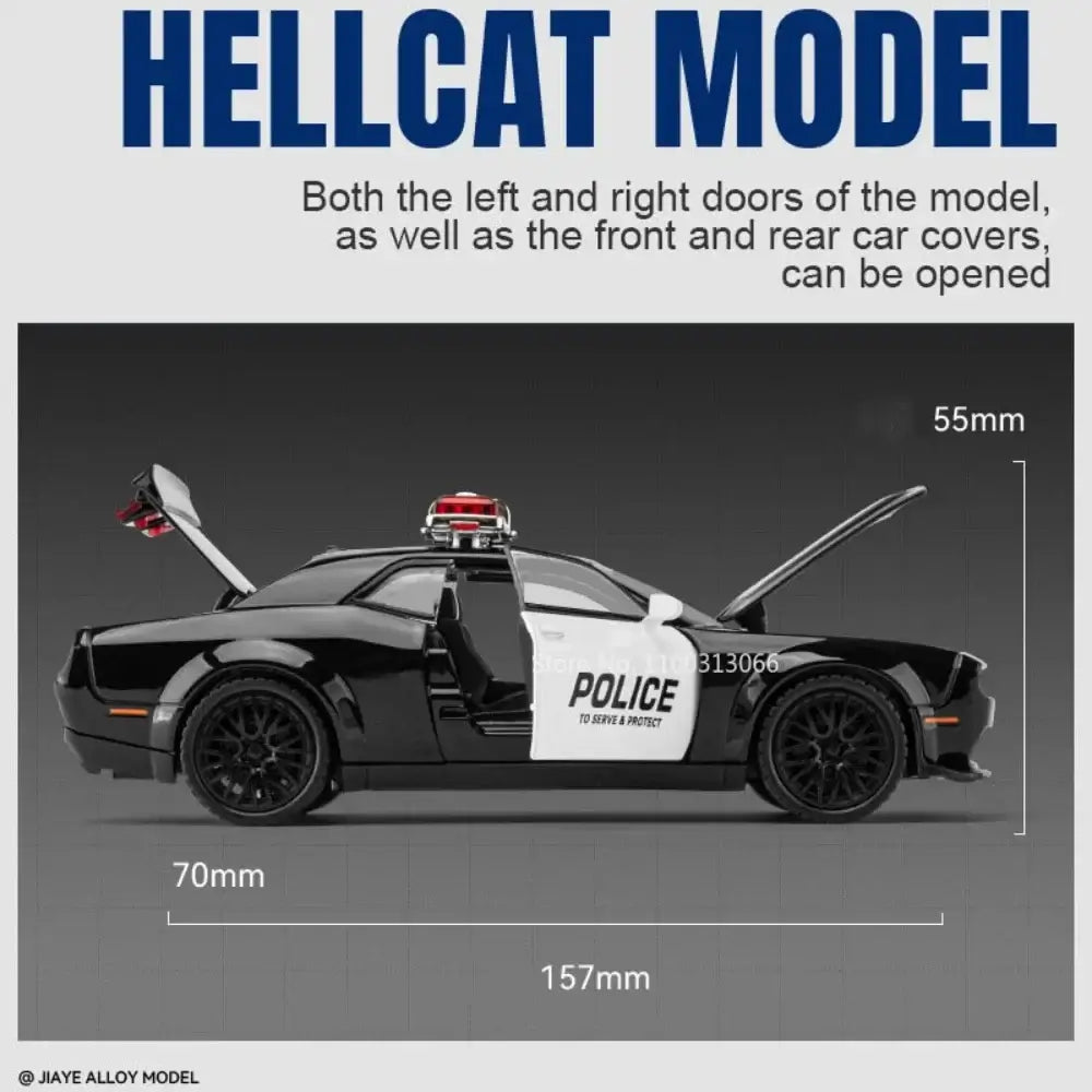 1:32 Scale Police Alloy Car Model Toys Metal Diecasts Vehicle Model with Light Sportsman Specialty Products