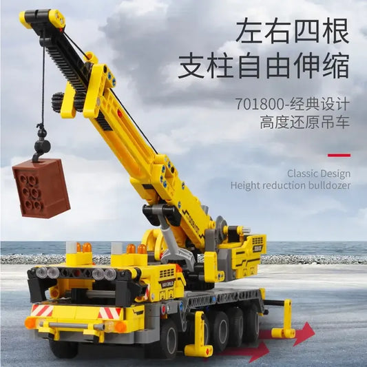 Wooden Crane Building Blocks construction