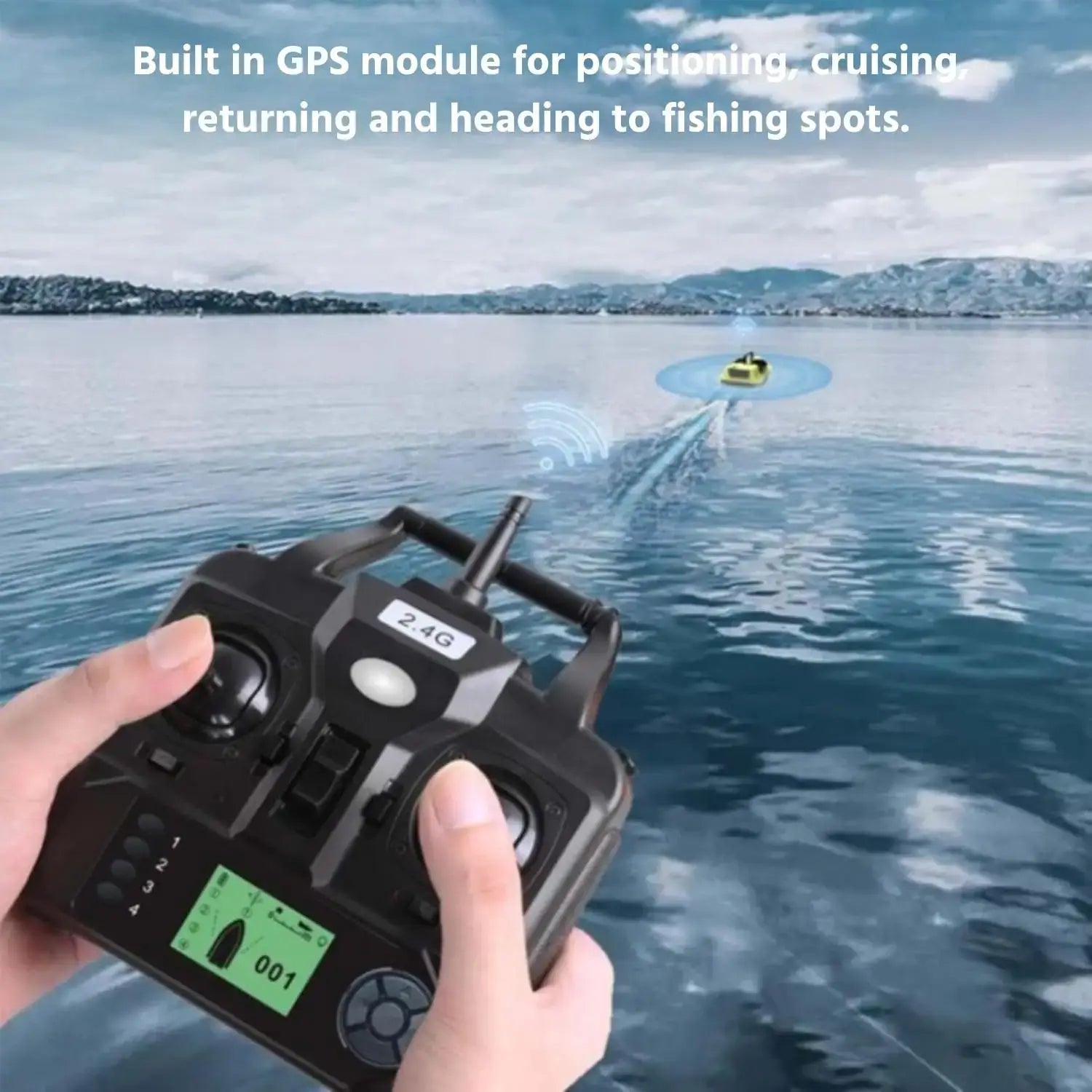 Remote Control Fishing Bait Boat Waterproof Sporting Goods with Night Lights Sportsman Specialty Products