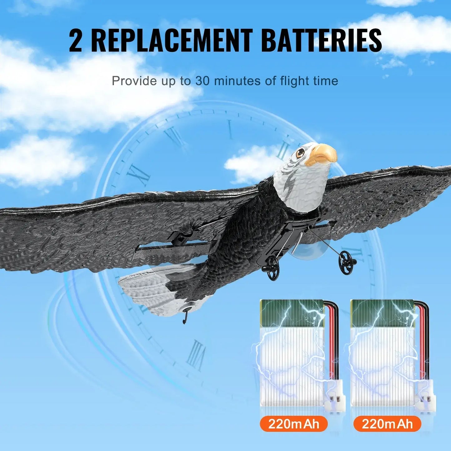 VEVOR RC Plane Wingspan Eagle Aircraft Fighter Sportsman Specialty Products