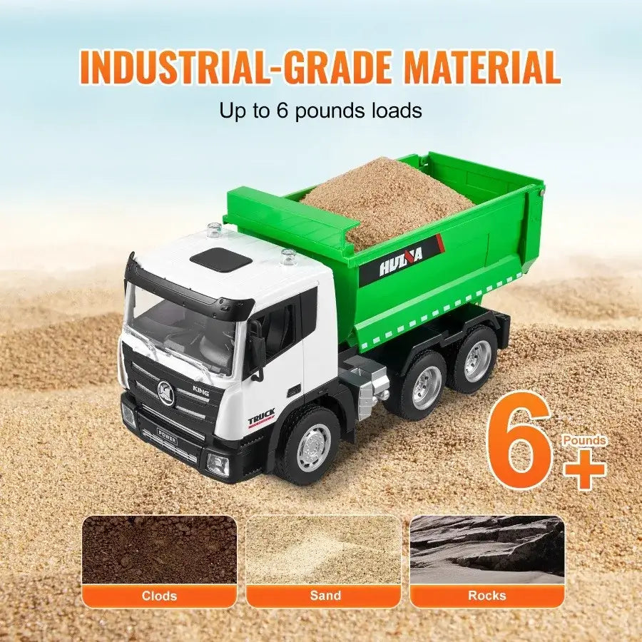 RC Remote Control Dump Truck Toy Construction Vehicle Sportsman Specialty Products