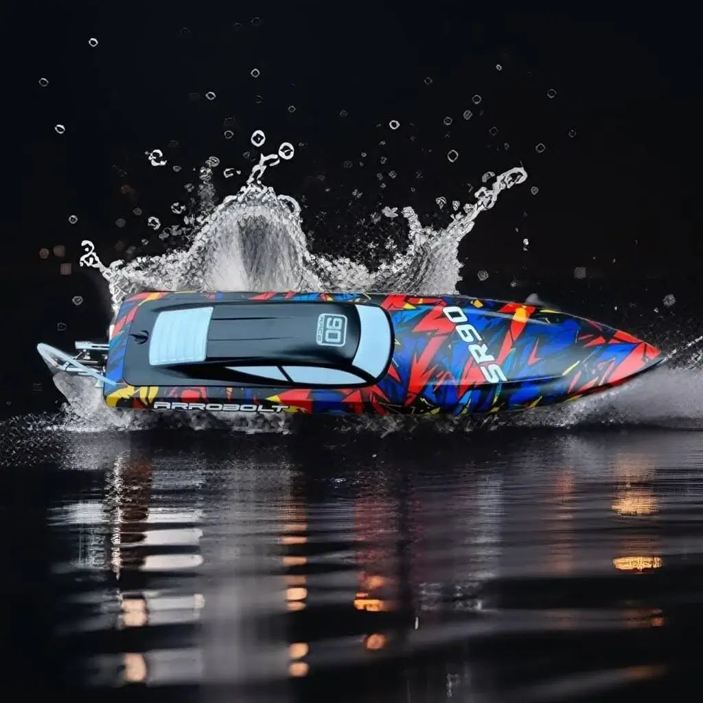 31.5" Large Remote Control Boat for Adults 798-4P Pro Brushless Speedboat 80km/h+ , Two 5200 mAh Battery for Power at Same time, Sportsman Specialty Products