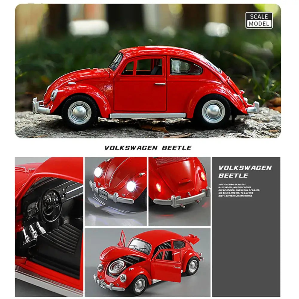 1:18 Scale Beetle 1955 Model Toy Cars Sportsman Specialty Products