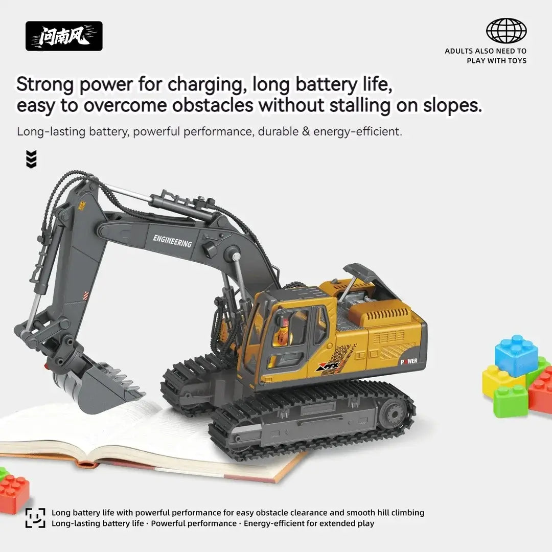 Child Series Simulated Remote Control 3-in-1 Excavator Sportsman Specialty Products
