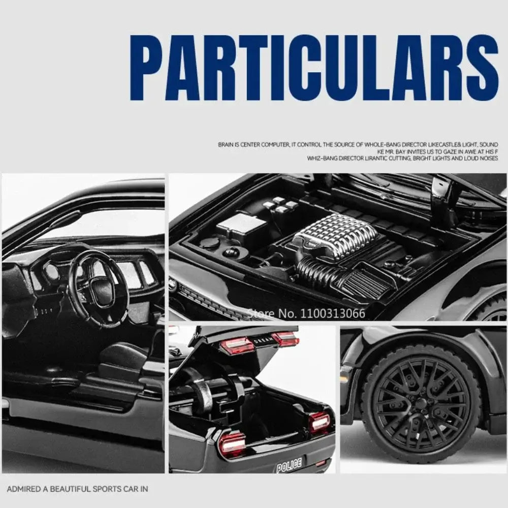 1:32 Scale Police Alloy Car Model Toys Metal Diecasts Vehicle Model with Light Sportsman Specialty Products