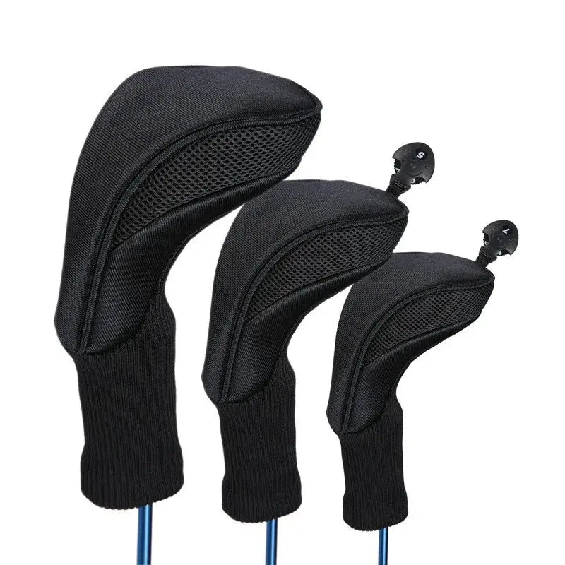 3Pcs/Set Club Heads Cover Soft Wood Golf Club Driver Headcovers Professional Sportsman Specialty Products