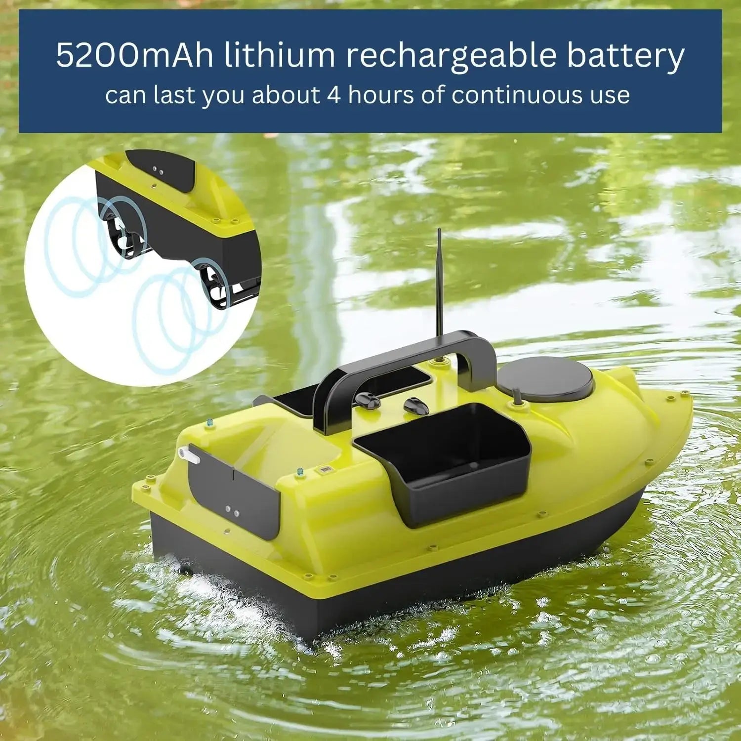Remote Control Fishing Bait Boat Waterproof Sporting Goods with Night Lights Sportsman Specialty Products