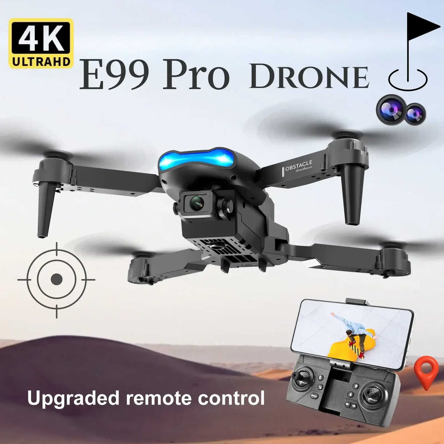 New E99Pro RC Drone 4K Professinal With 1080P Wide Angle HD Camera Sportsman Specialty Products