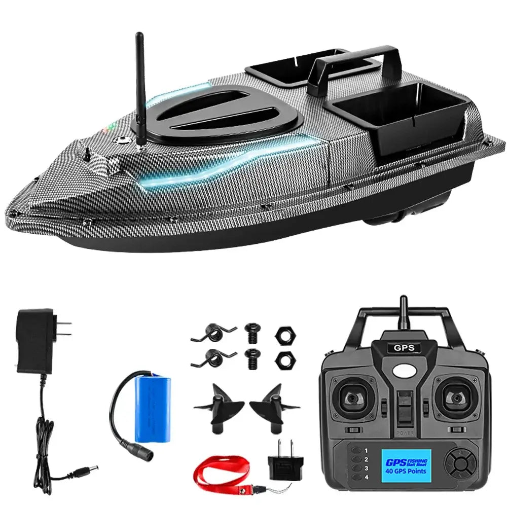 500M Smart Fishing Bait Boat with 40 GPS Points LCD Display Sportsman Specialty Products
