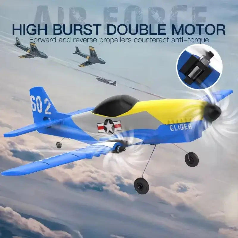 KF602 RC Plane 2.4GHz Radio Control Glider Foam Fighter Jet Sportsman Specialty Products
