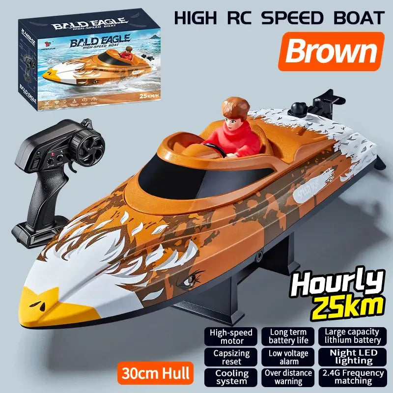 Hxjrc Hj822 2.4g Rc Boat Capsized Reset High Speed Led Light Sportsman Specialty Products
