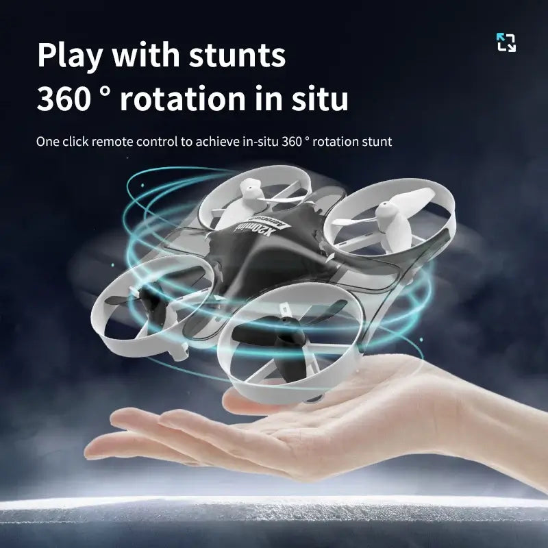 New X20 Mini Drone Rotating Colorful Light Quadcopter Drone RC Sportsman Specialty Products