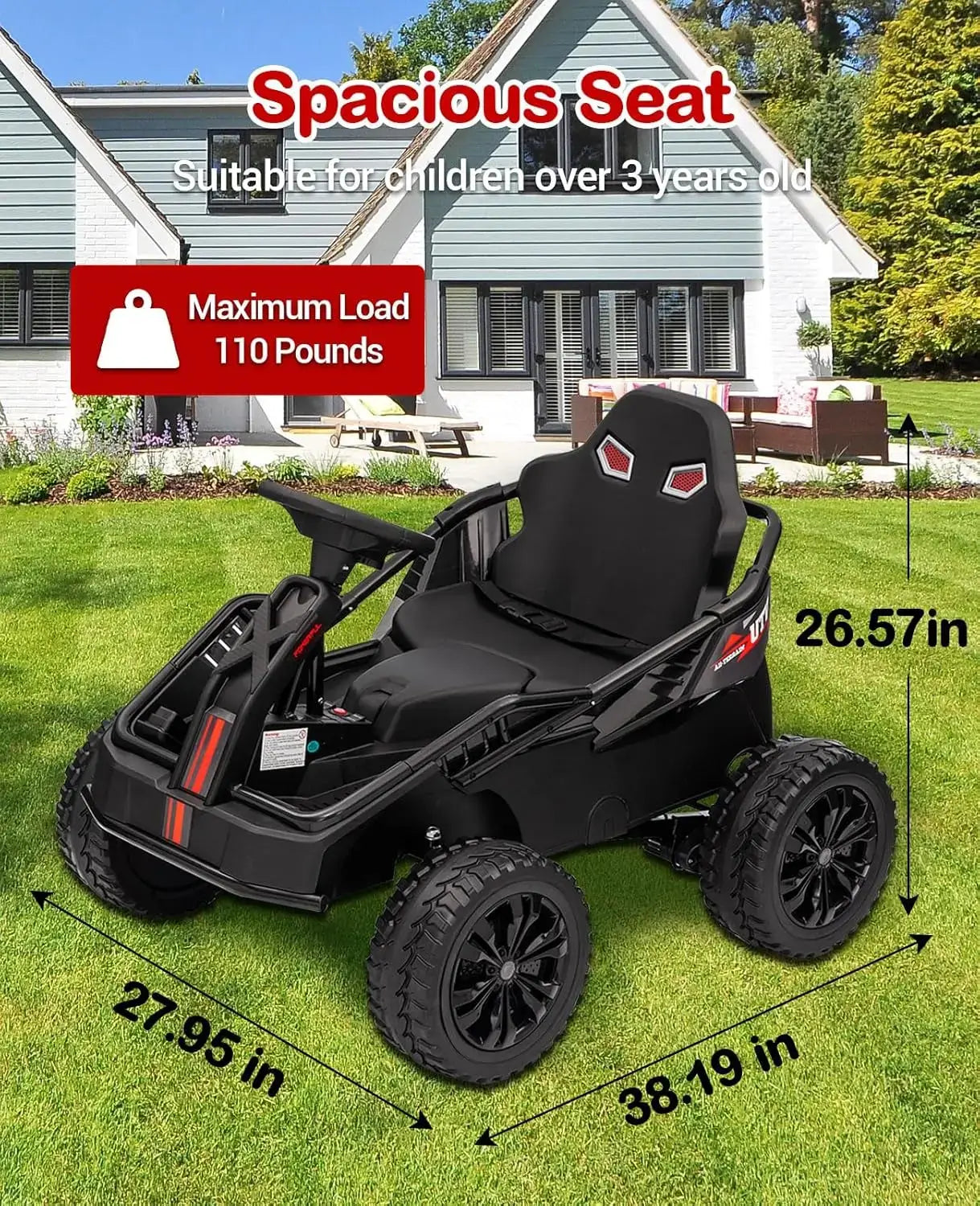 24V Ride On Truck Car, Electric Utv Car with Remote Control Sportsman Specialty Products