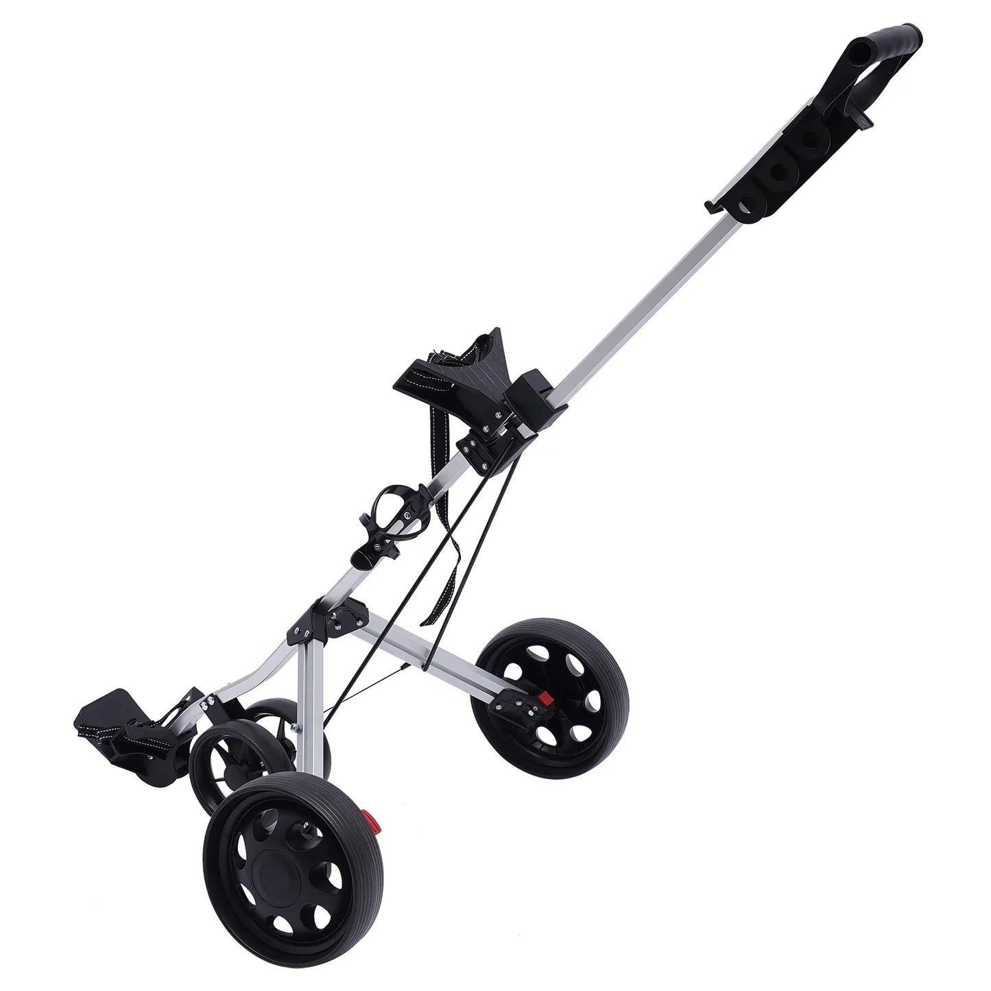 Sportsman Specialty Products 3 Wheel Push Pull Golf Cart Foldable Lightweight Golf Push Cart