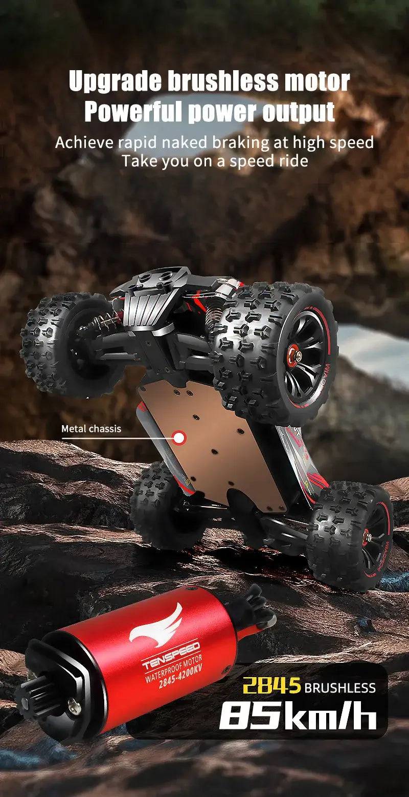 4WD Remote Control 1/14 RC Car 50 or Super Brushless 85KM/H Fast RTR High Speed Sportsman Specialty Products