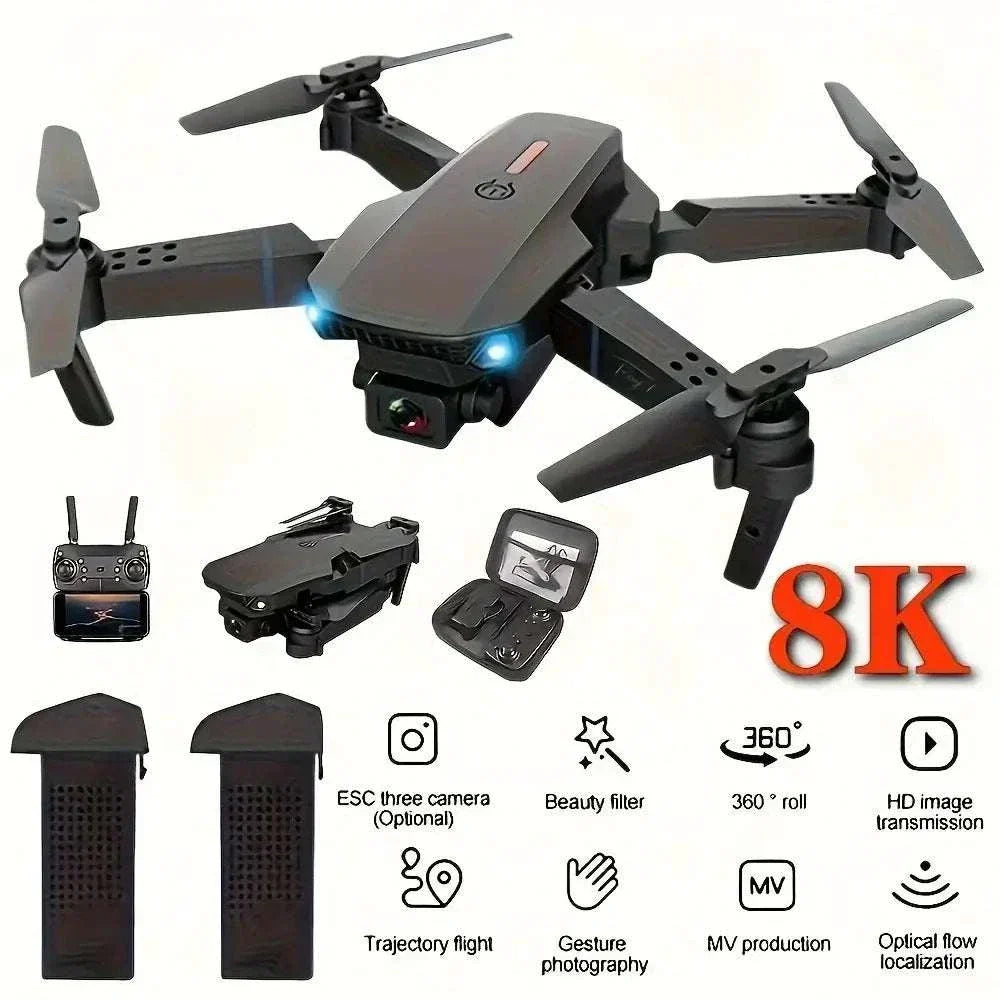 E88PRO MAX Foldable Drone with dual cameras and 8K capabilities for stunning aerial shots.