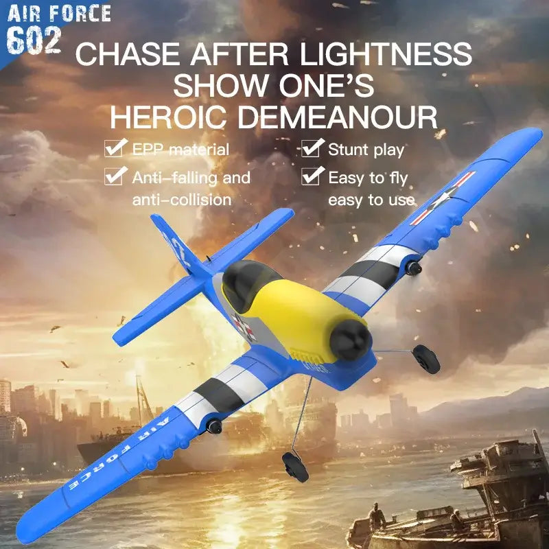 KF602 RC Plane 2.4GHz Radio Control Glider Foam Fighter Jet Sportsman Specialty Products